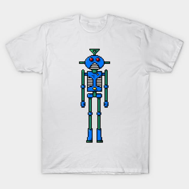 Pixel Robot 084 T-Shirt by Vampireslug